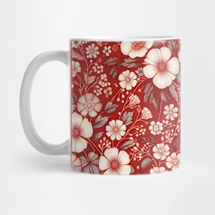 White Flowers Mug